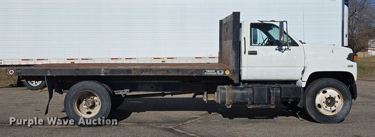 image for item DW3970 1991 GMC Topkick dump flatbed truck