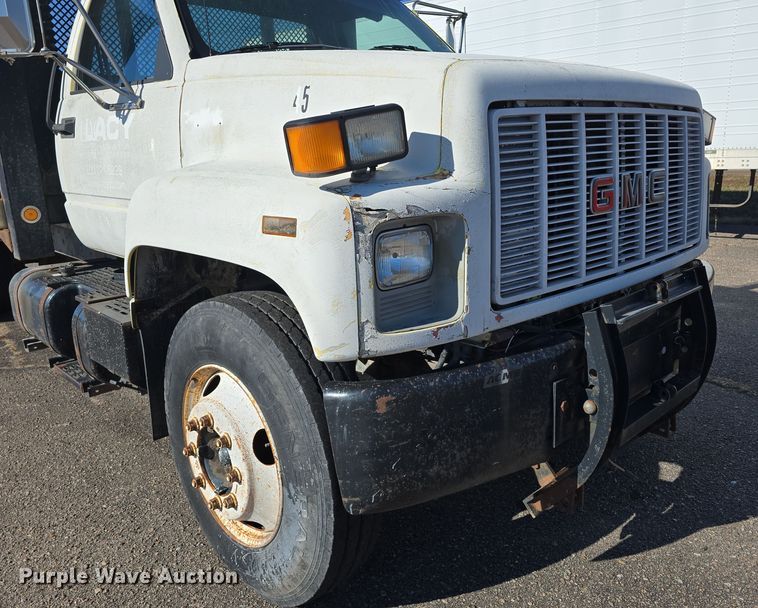 image for item DW3970 1991 GMC Topkick dump flatbed truck
