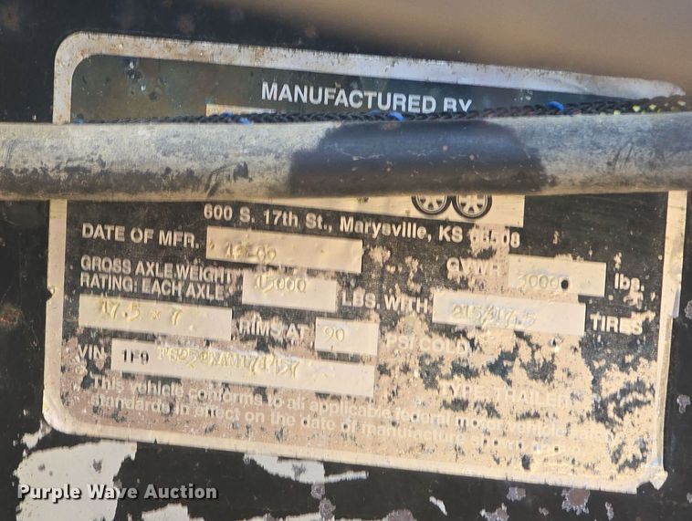 image for item DW3987 2010 FastLine equipment trailer