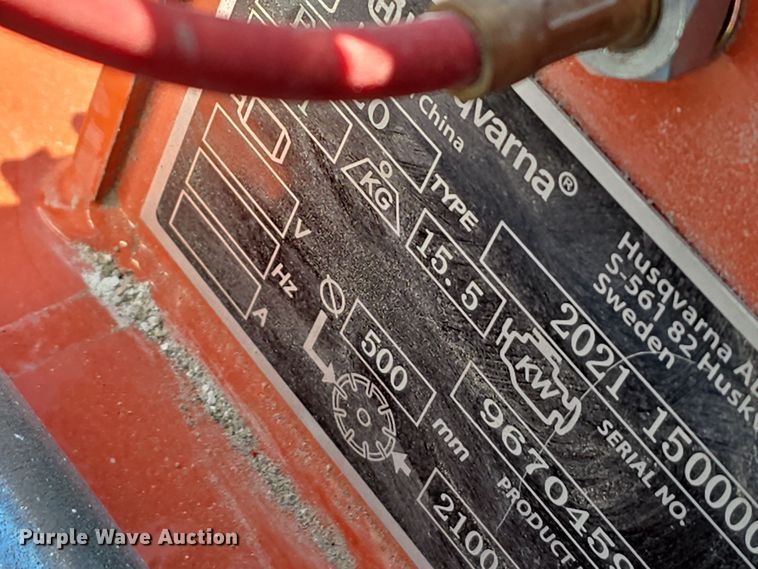 image for item DW3994 2021 Husqvarna FS520 concrete saw