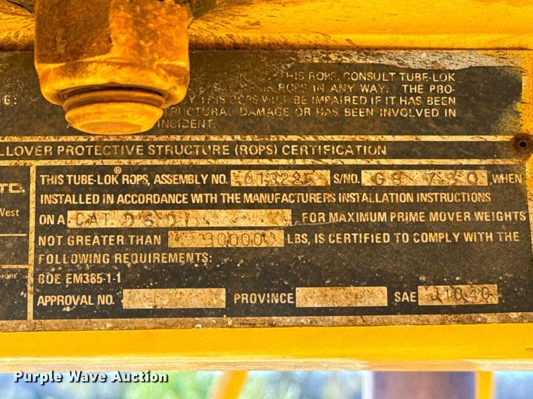 image for item DX3801 1978 Caterpillar D6D cable plow