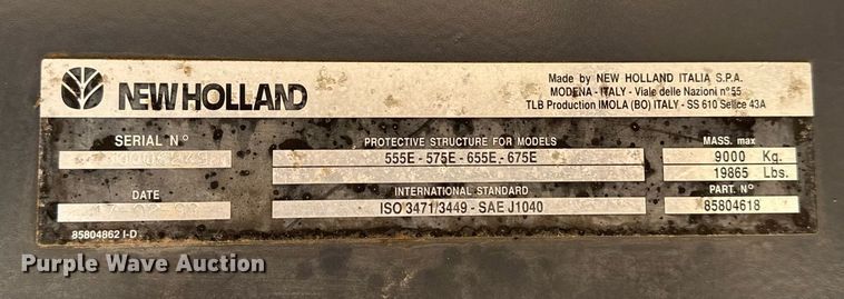 image for item EG2275 1999 New Holland 555E backhoe