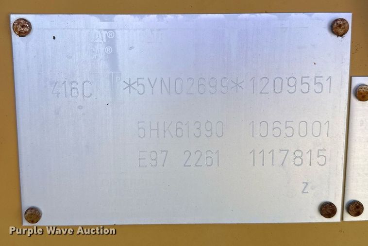 image for item EG2294 1997 Caterpillar 416C backhoe