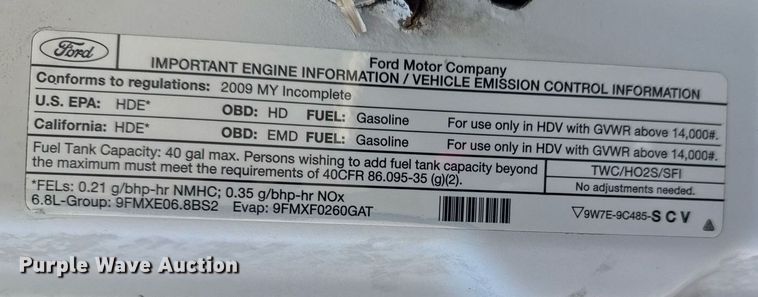 image for item EG2296 2009 Ford F450 Super Duty bucket truck