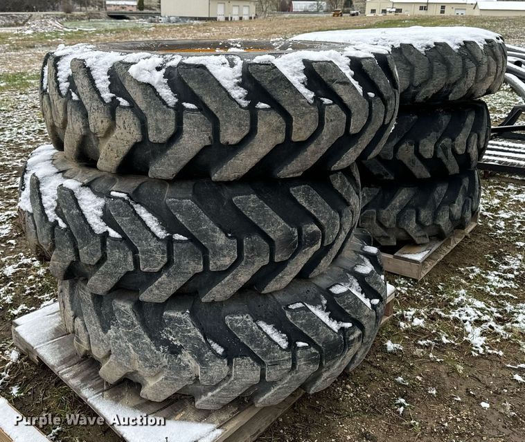 image for item EG7003 (6) Deestone DG2 14.00-24 tires and wheels