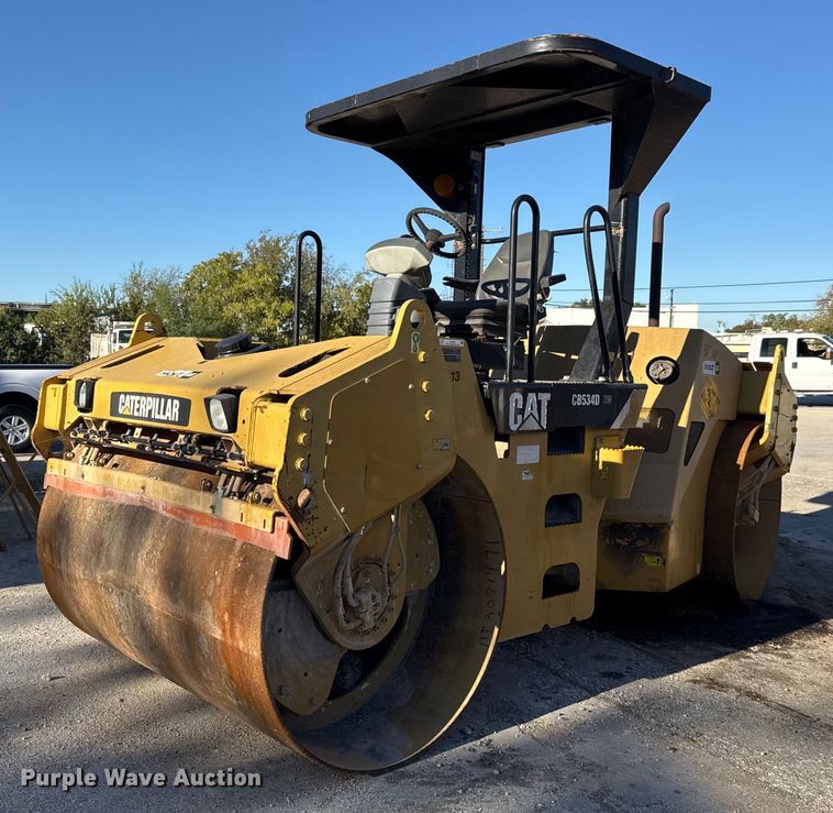 image for item EJ3215 2008 Caterpillar CB-534D XW double drum vibratory roller