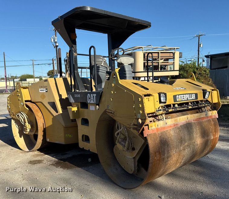 image for item EJ3215 2008 Caterpillar CB-534D XW double drum vibratory roller