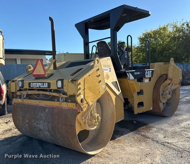 image for item EJ3215 2008 Caterpillar CB-534D XW double drum vibratory roller