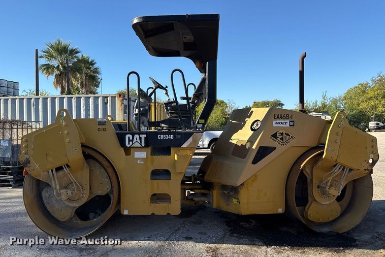 image for item EJ3215 2008 Caterpillar CB-534D XW double drum vibratory roller