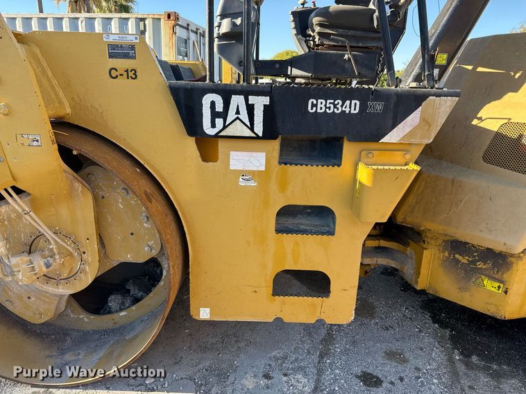 image for item EJ3215 2008 Caterpillar CB-534D XW double drum vibratory roller