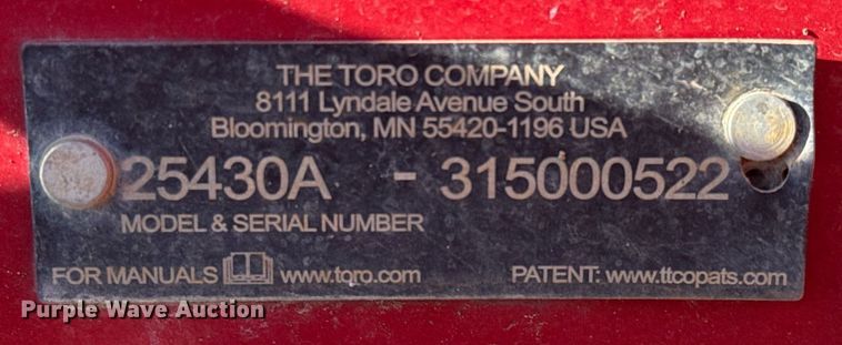 image for item EJ3306 2015 Toro RT600 trencher