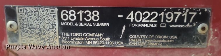 image for item EJ8044 2018 Toro MBTX 2500 concrete Buggy  