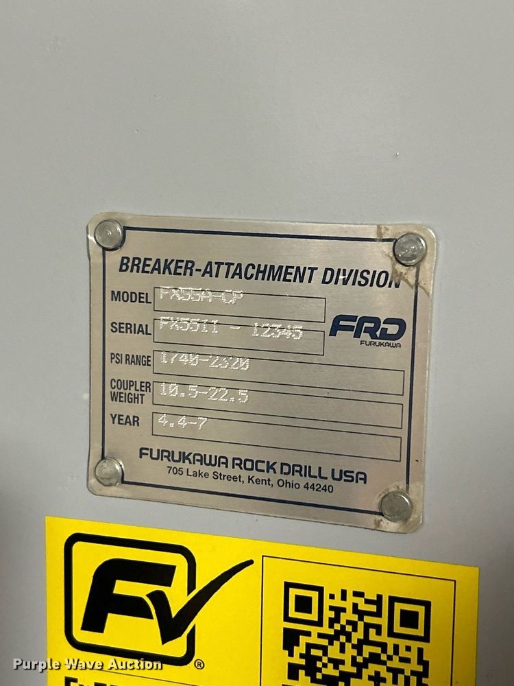 image for item EK3714 FRD FX55A-CP skid steer breaker