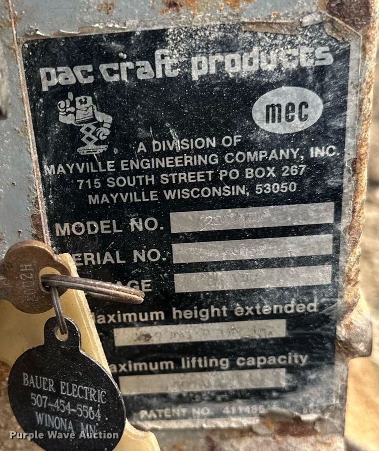 image for item EN2565 MEC  220TMI scissor lift