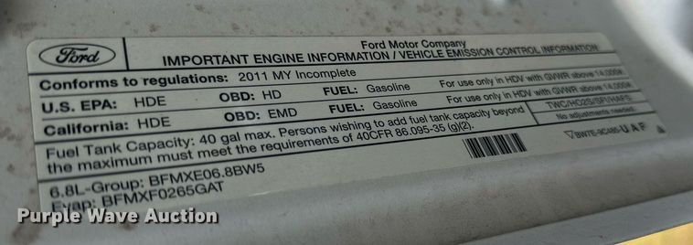 image for item EN2575 2011 Ford  F450 Super Duty XL bucket truck