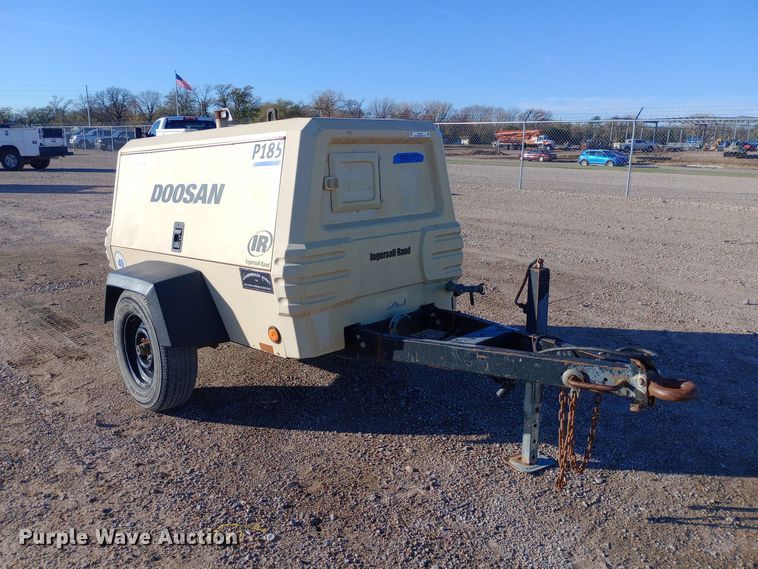 image for item EN8563 2012 Ingersoll Rand P185WJD air compressor