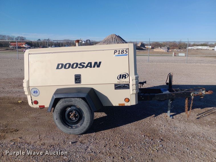 image for item EN8563 2012 Ingersoll Rand P185WJD air compressor