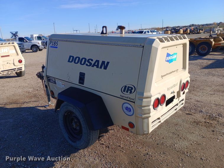 image for item EN8563 2012 Ingersoll Rand P185WJD air compressor