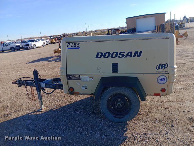 image for item EN8563 2012 Ingersoll Rand P185WJD air compressor