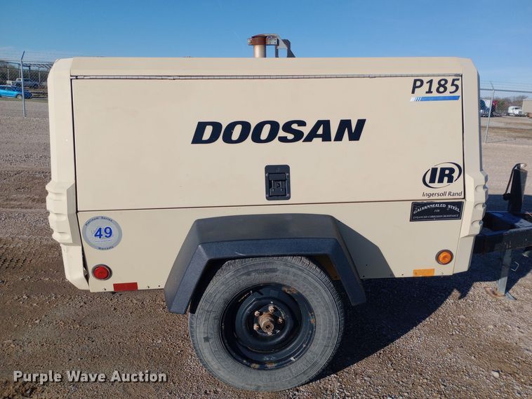 image for item EN8563 2012 Ingersoll Rand P185WJD air compressor