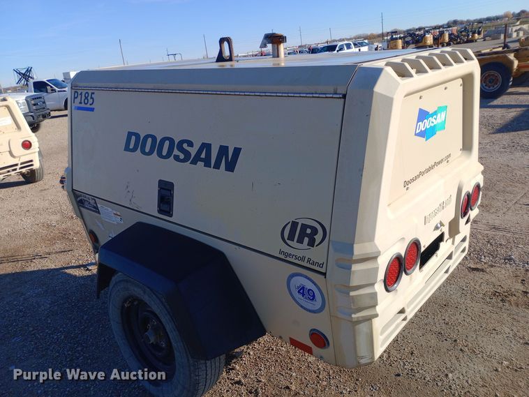 image for item EN8563 2012 Ingersoll Rand P185WJD air compressor