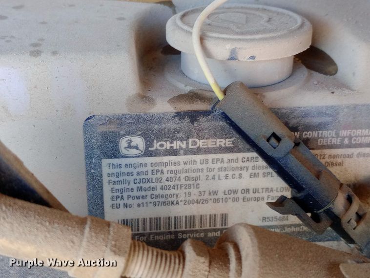 image for item EN8563 2012 Ingersoll Rand P185WJD air compressor