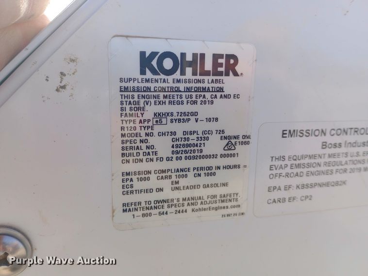 image for item EN8572 Boss Industries Bullet G air compressor