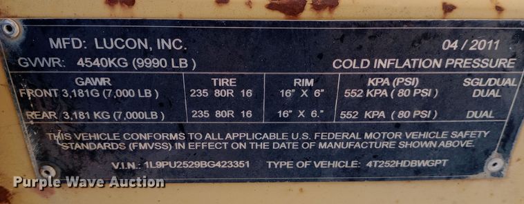 image for item EN8574 2011 Lucon pole trailer