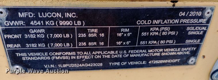 image for item EN8575 2010 Lucon pole trailer