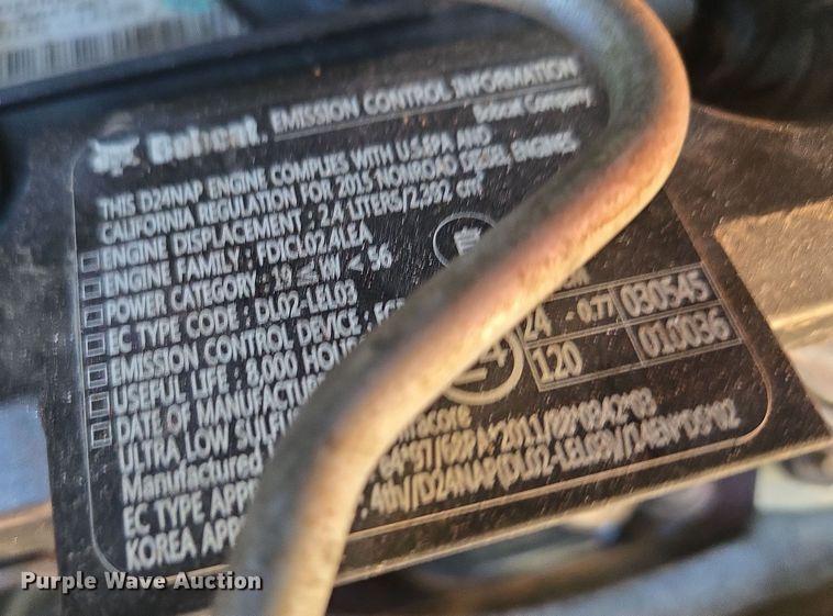 image for item EQ3601 2016 Bobcat  S650 skid steer loader