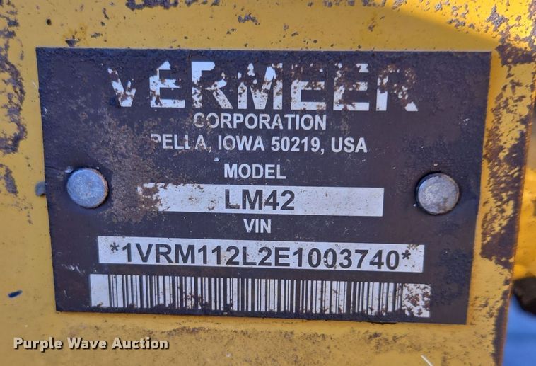 image for item EQ3603 2014 Vermeer  LM42  trencher
