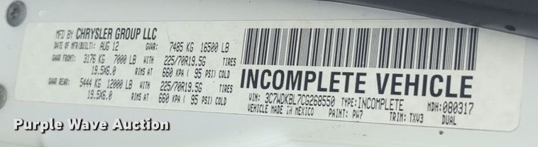 image for item ER4540 2012 Dodge Ram 4500HD bucket truck