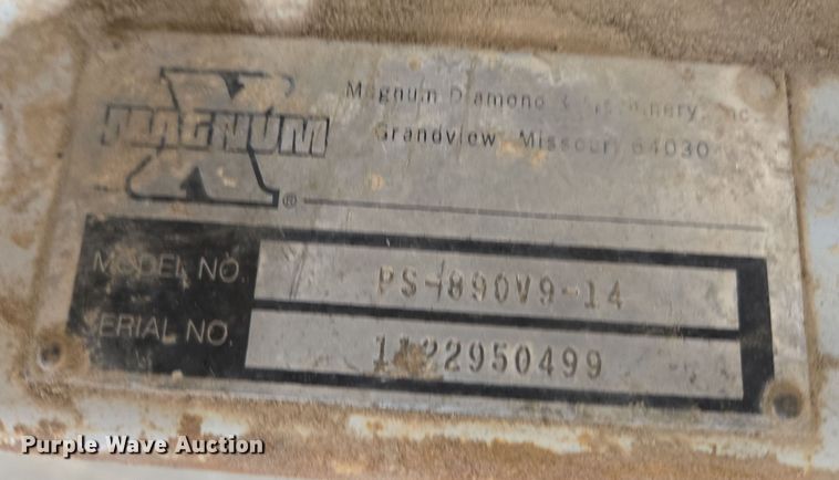 image for item ER5029 Magnum Diamond PS-890V9-14 concrete saw