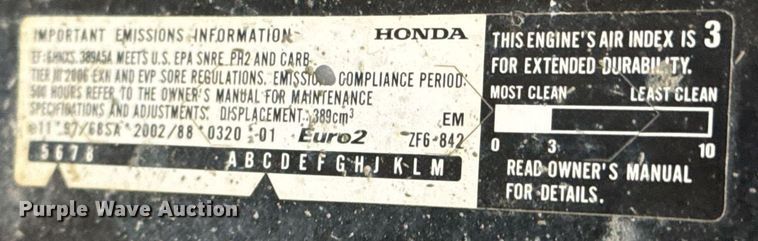 image for item LH9312 2006 Wacker CT48-13AV power trowel