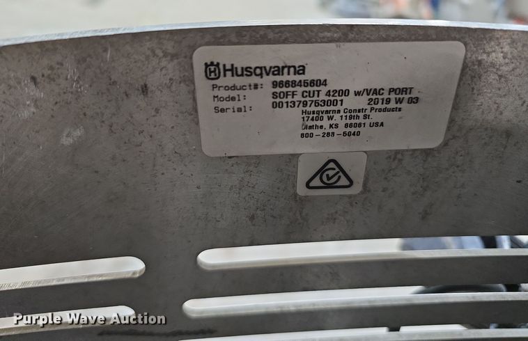image for item LX9002 2019 Husqvarna Soff-Cut 4200 concrete saw