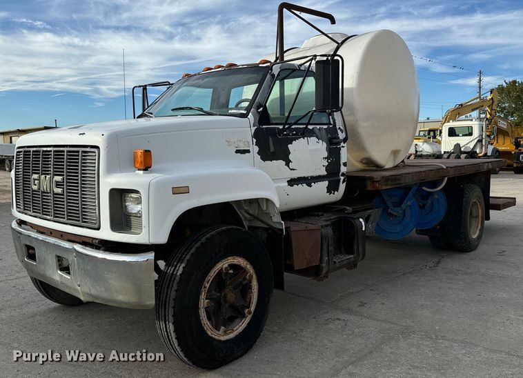 image for item MS9969 1996 GMC Topkick C5500 flatbed truck