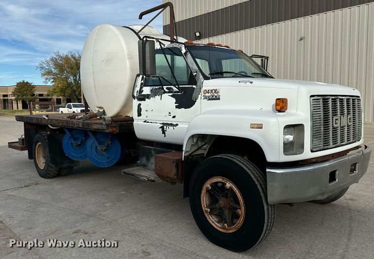 image for item MS9969 1996 GMC Topkick C5500 flatbed truck