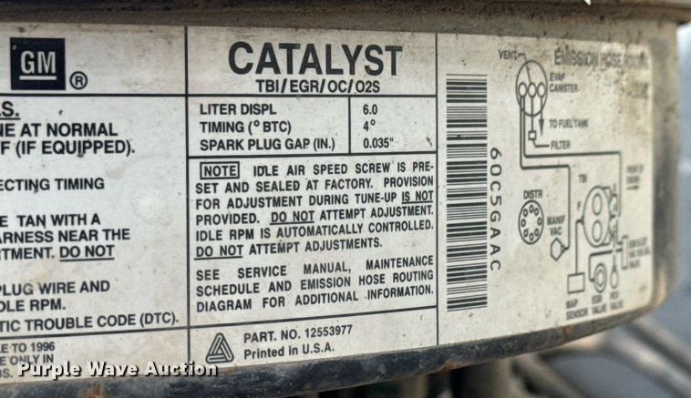 image for item MS9969 1996 GMC Topkick C5500 flatbed truck