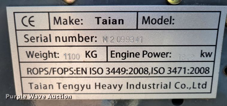 image for item OH9391 Taian DY620 compact wheel loader