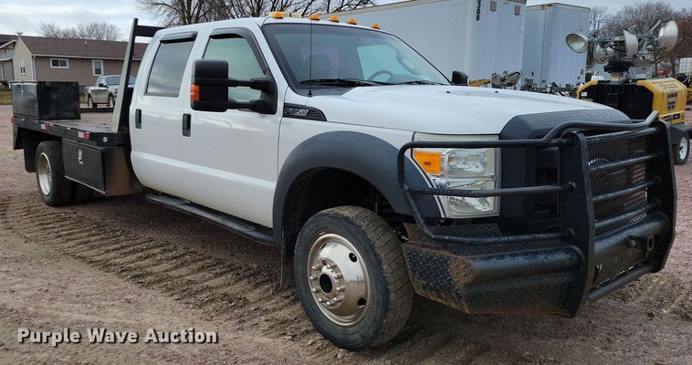 image for item OH9410 2015 Ford F550 Super Duty XL Crew Cab flatbed truck