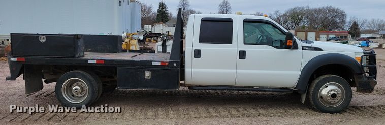image for item OH9410 2015 Ford F550 Super Duty XL Crew Cab flatbed truck