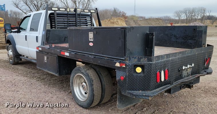 image for item OH9410 2015 Ford F550 Super Duty XL Crew Cab flatbed truck