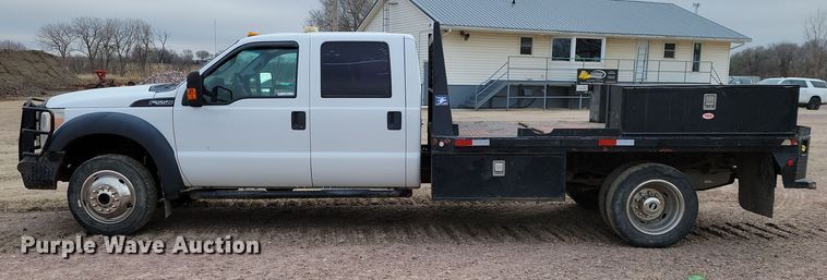 image for item OH9410 2015 Ford F550 Super Duty XL Crew Cab flatbed truck