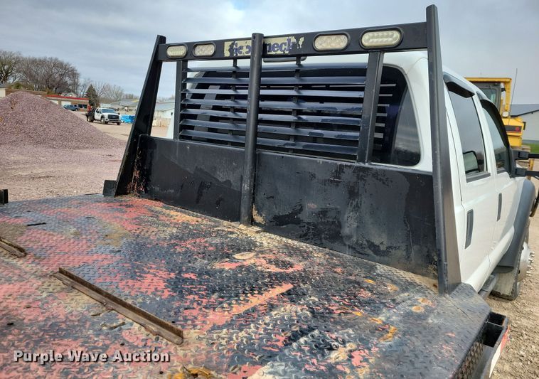 image for item OH9410 2015 Ford F550 Super Duty XL Crew Cab flatbed truck