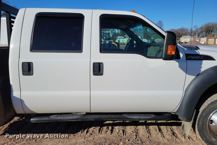 image for item OH9410 2015 Ford F550 Super Duty XL Crew Cab flatbed truck
