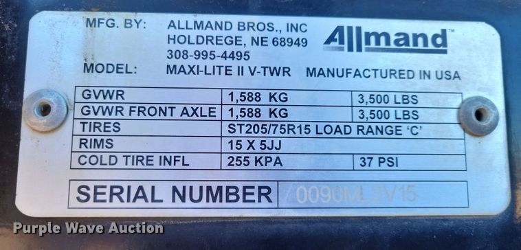 image for item OH9411 Allmand Max-Lite II V series light plant