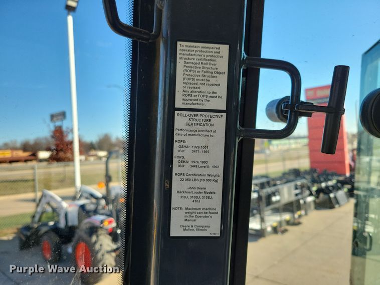 image for item OH9436 2008 John Deere 310J backhoe
