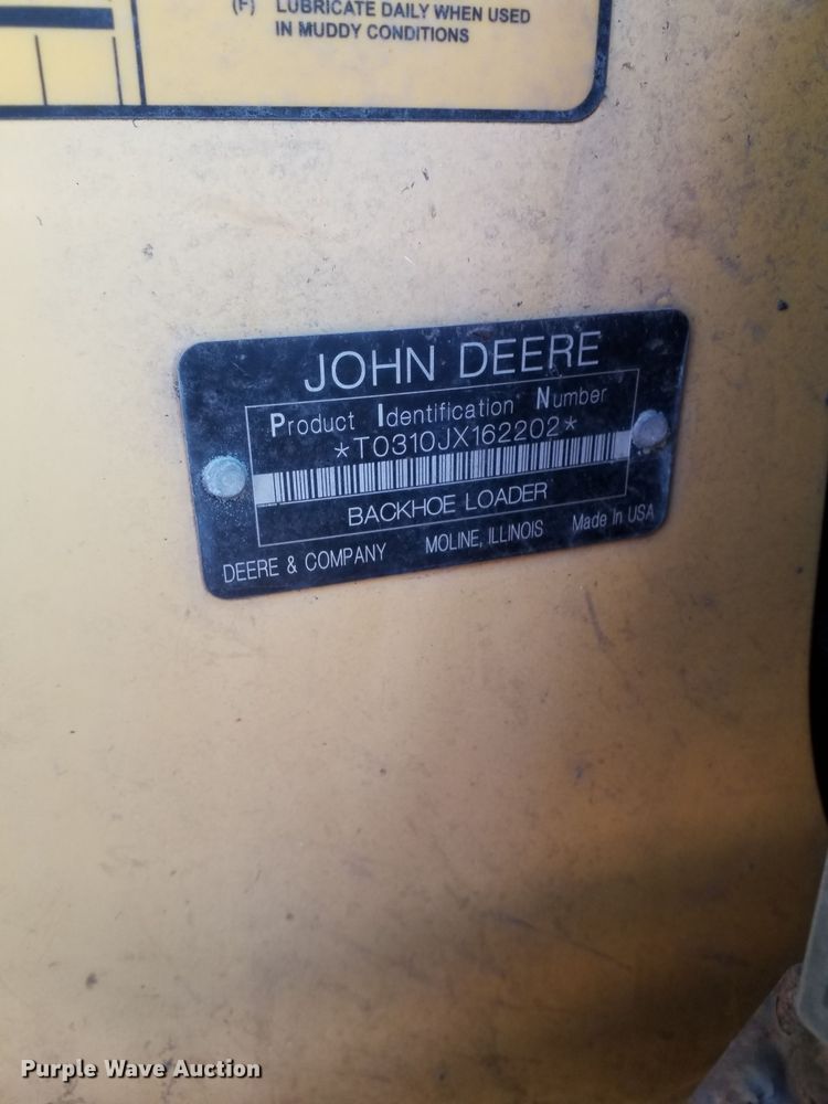 image for item OH9436 2008 John Deere 310J backhoe