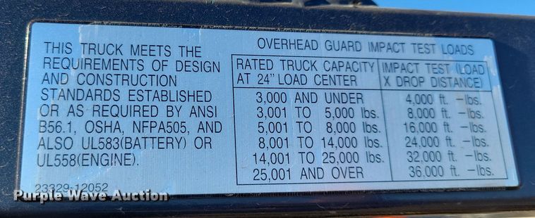 image for item OH9438 TCM Pro-G 30 forklift