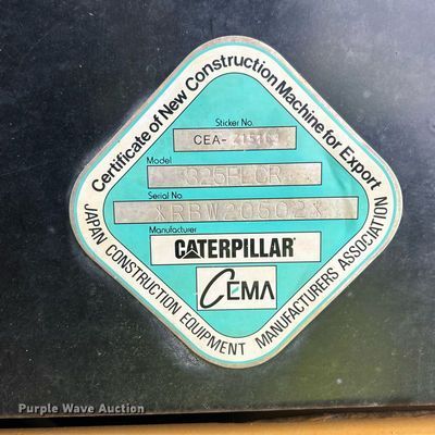 image for item YA0041 2019 Caterpillar 325F L excavator